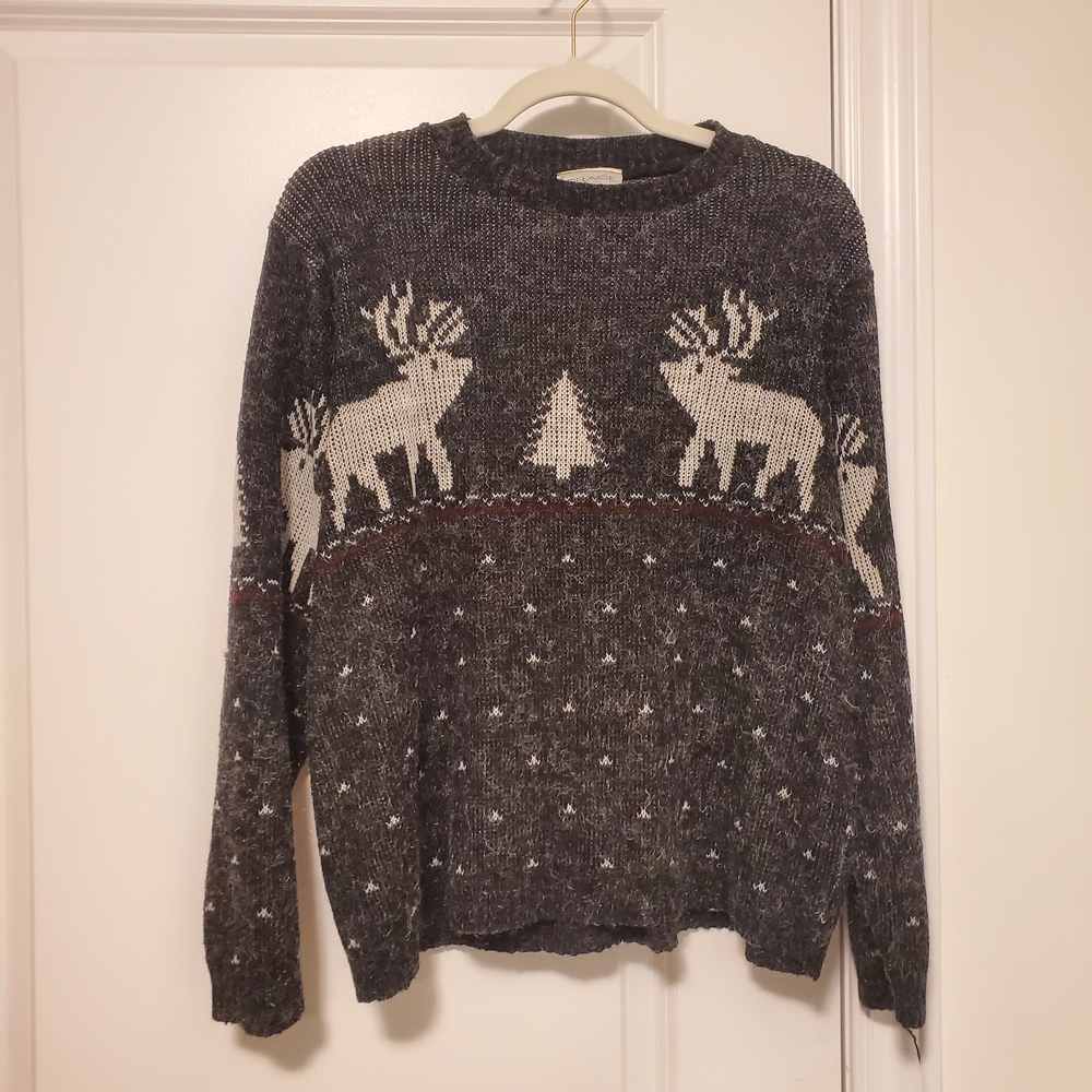 Grace Charcoal Knit Sweater